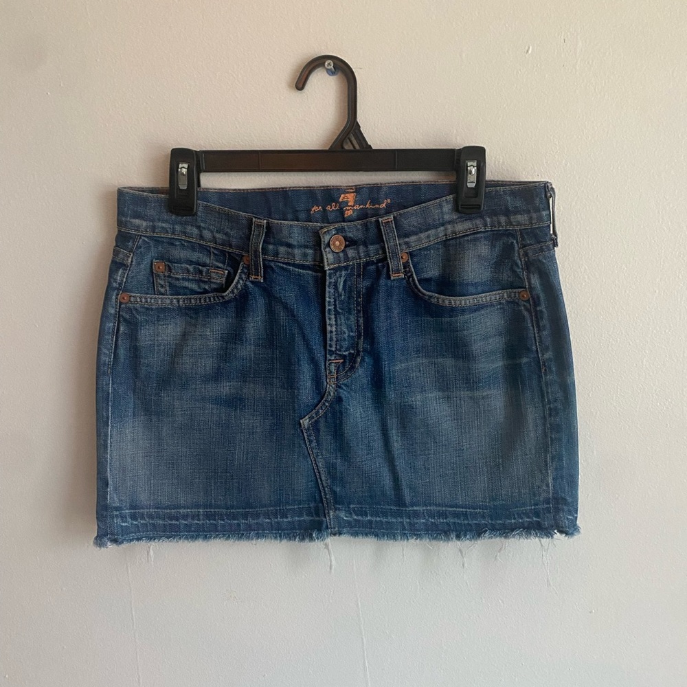 7 For All Mankind denim skirt